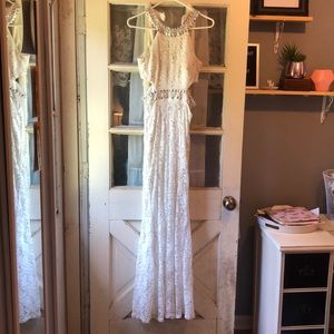 White prom dress